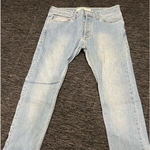 TopMan stretch skinny blue jeans 32 x 30